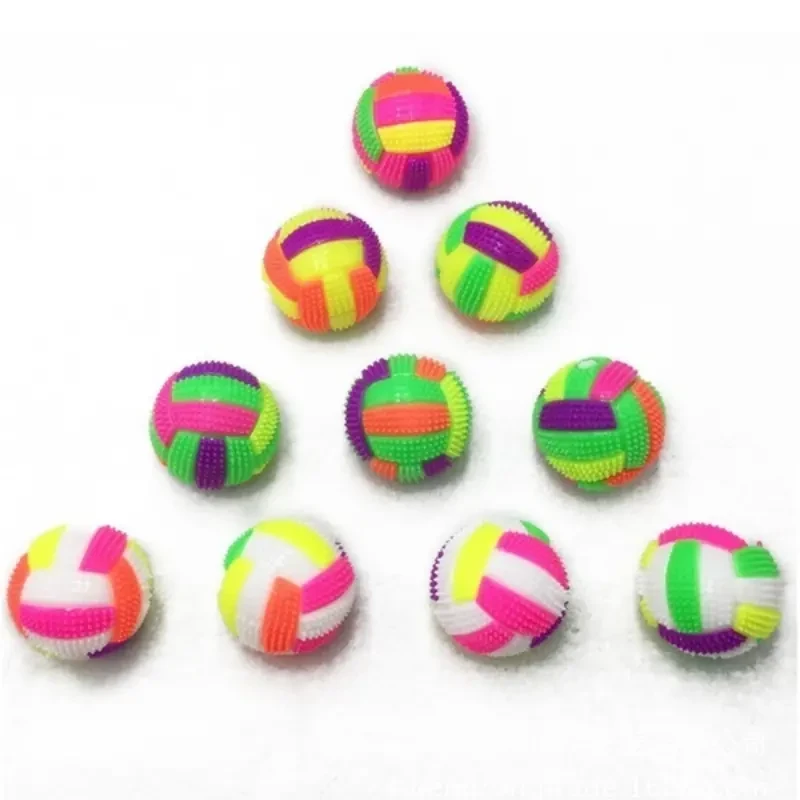 Bola molar brillante de perro de color arcoíris