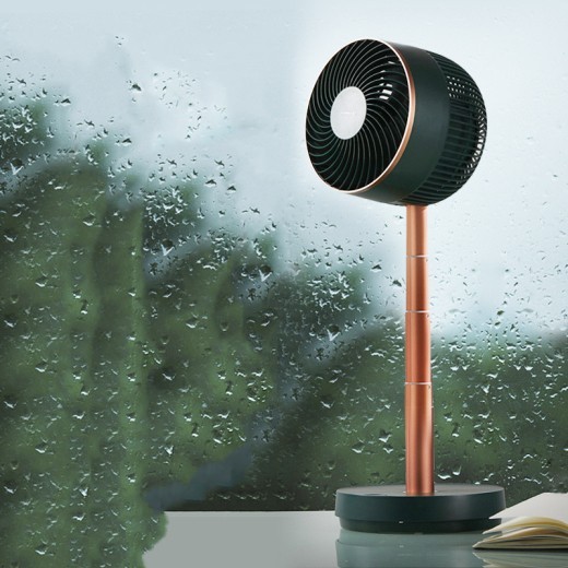 Ventilador de circulación de aire telescópico plegable Emmett, nuevo, para el hogar, de piso, eléctrico, de convección.