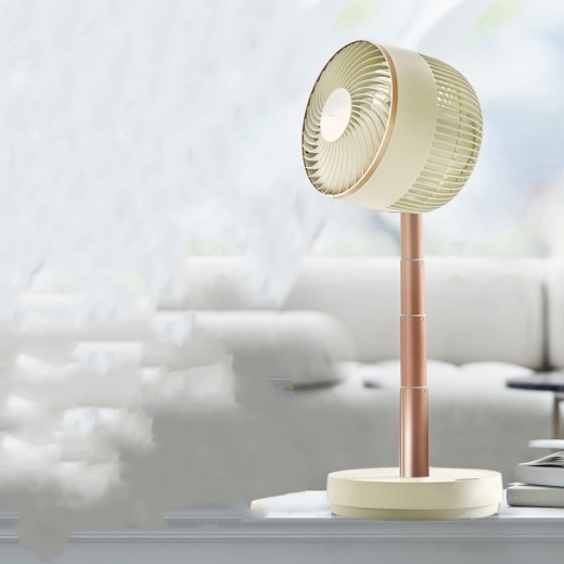 Ventilador de circulación de aire telescópico plegable Emmett, nuevo, para el hogar, de piso, eléctrico, de convección.