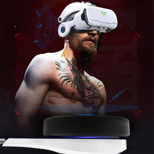 Gafas de realidad virtual HD ajustables con auriculares y montaje en la cabeza