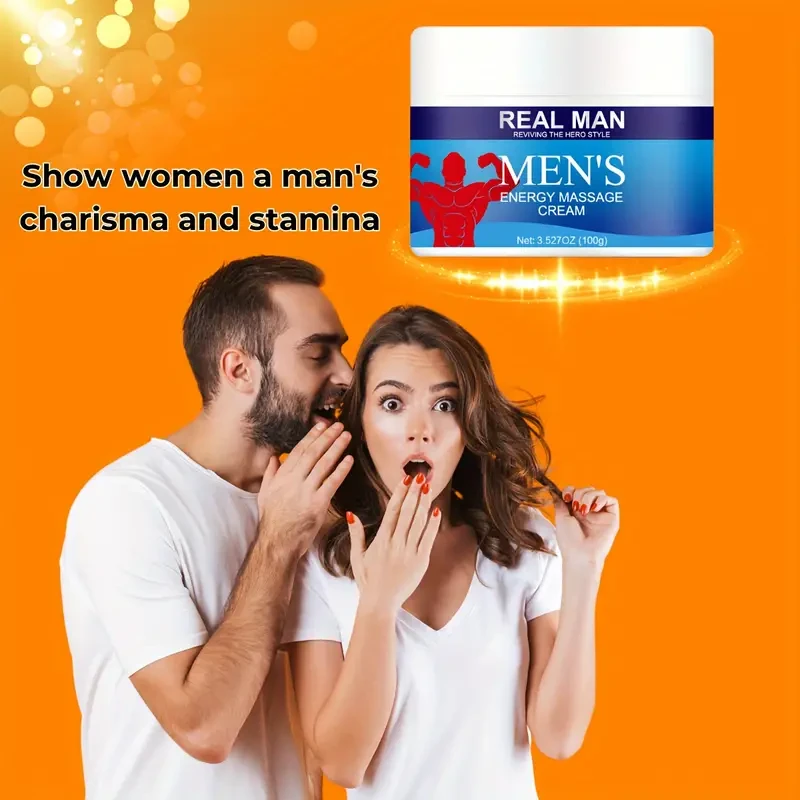 Crema de masaje para hombres con ginseng y aloe vera (100 g), hidratante sin alcohol con glicerina, aroma fresco, para todo tipo de piel, enriquecida con vitamina E para hidratar y revitalizar, ideal para deportistas.