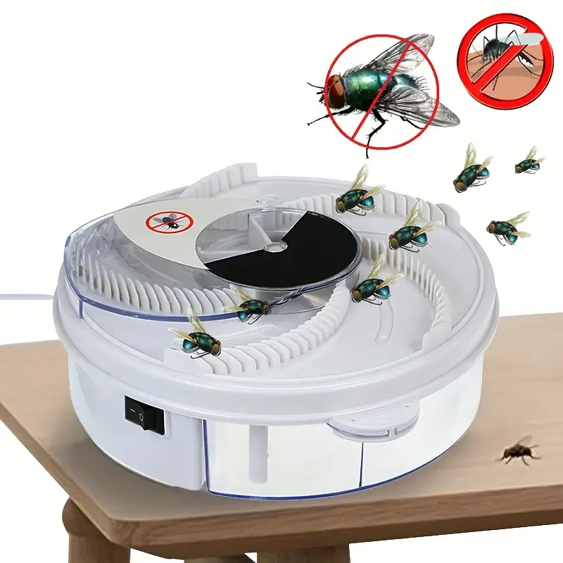 Dispositivo eléctrico atrapamoscas: mata insectos alimentado por USB con alimento atrapador