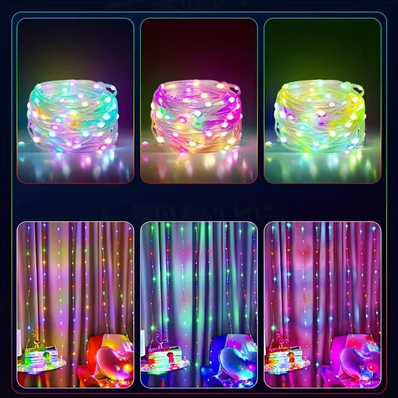 Luces navideñas inteligentes de 15 m