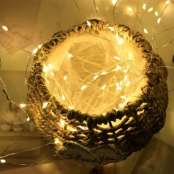 Luces de cadena creativas para el dormitorio