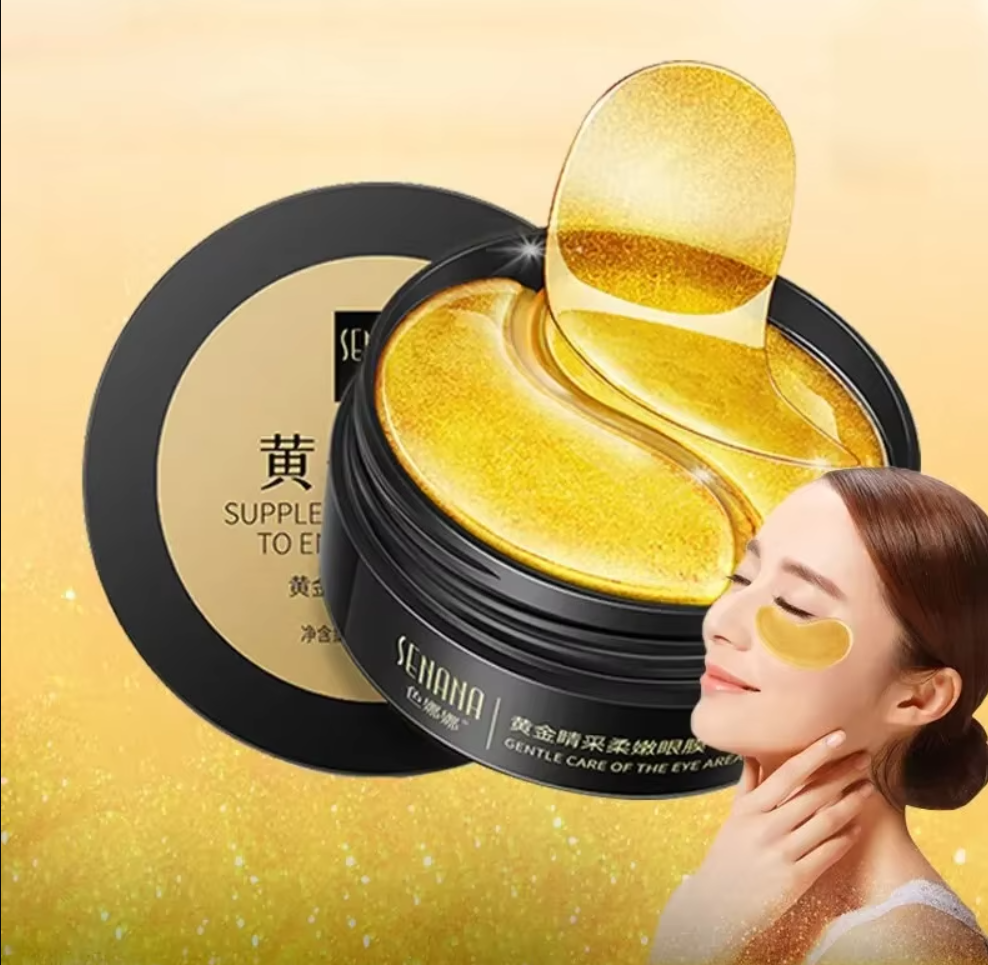 Mascarilla hidratante dorada para ojos (60 unidades)