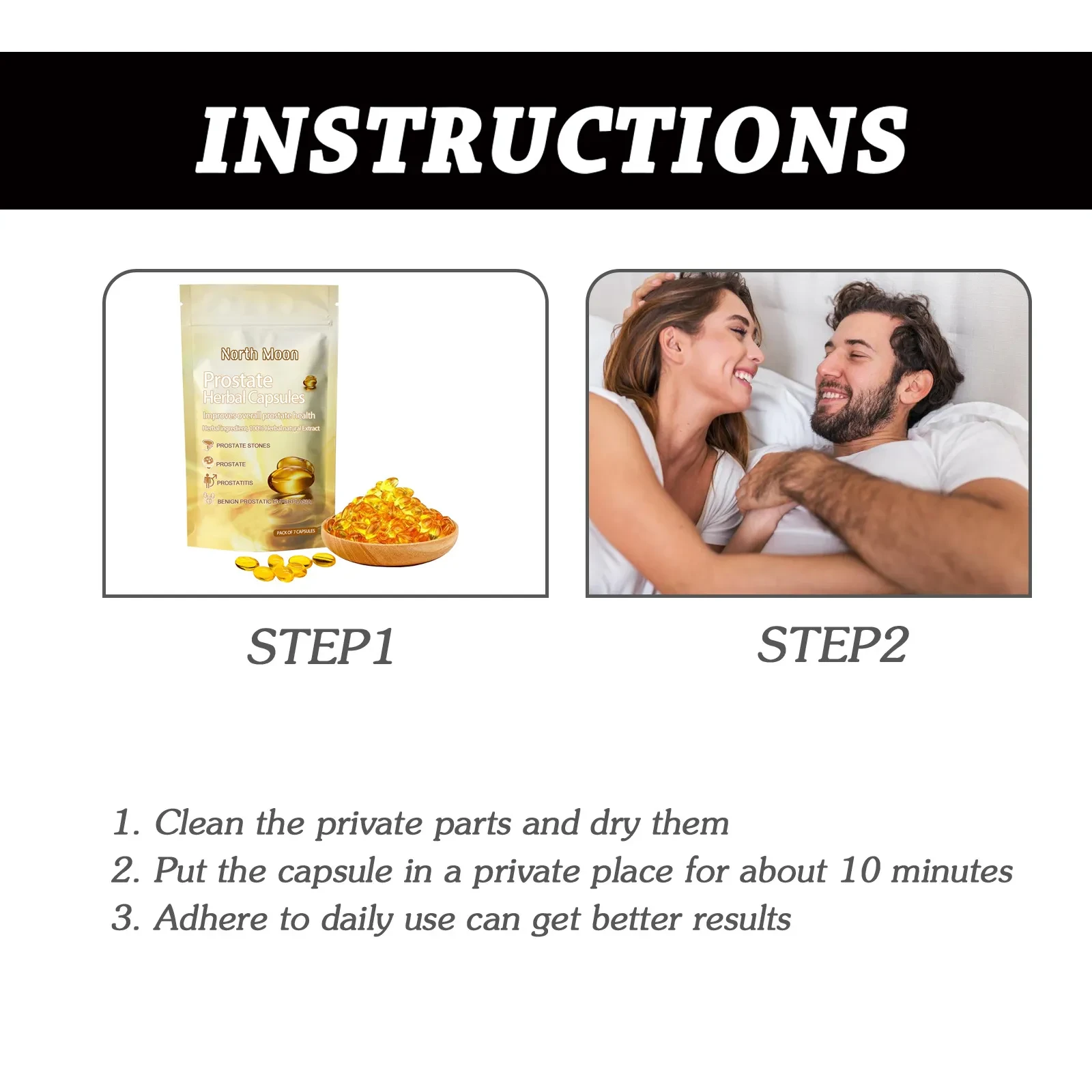 Cápsulas para el cuidado corporal de los riñones con calentamiento Yang para aliviar las molestias frontales masculinas