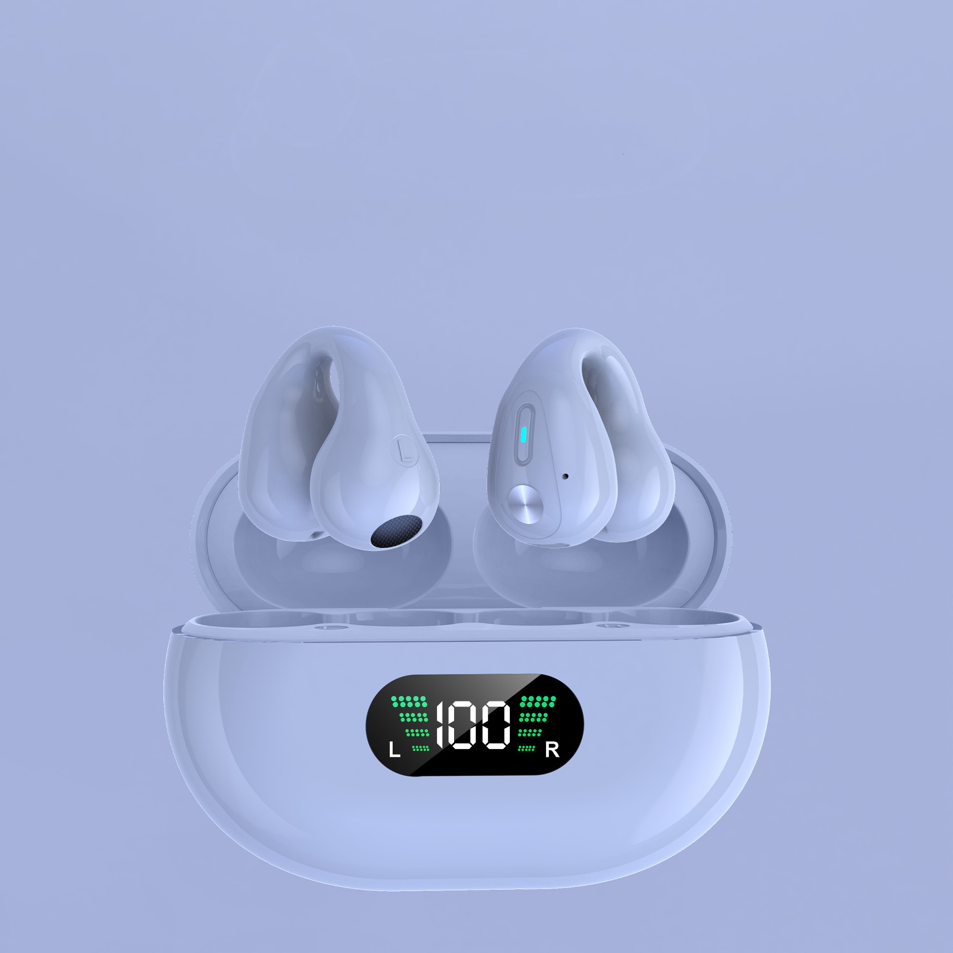 Auriculares de conducción ósea TWS con clip para la oreja, Bluetooth 5.3, táctiles, inalámbricos, intraaurales, bajos, HIFI, deportivos.