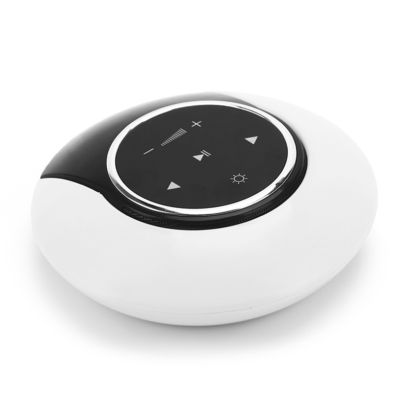 Lámpara de escritorio LED con altavoz estéreo y subwoofer Bluetooth creativo, atenuación continua, luz nocturna táctil plegable