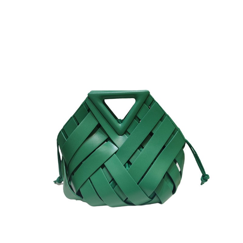 Bolso bandolera triangular con hebilla magnética para mujer