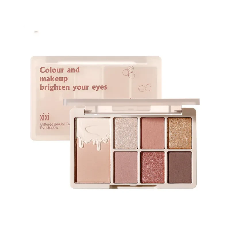 Paleta de sombras de ojos Daily All-match Chestnut de 7 colores Paleta de sombras de ojos*1