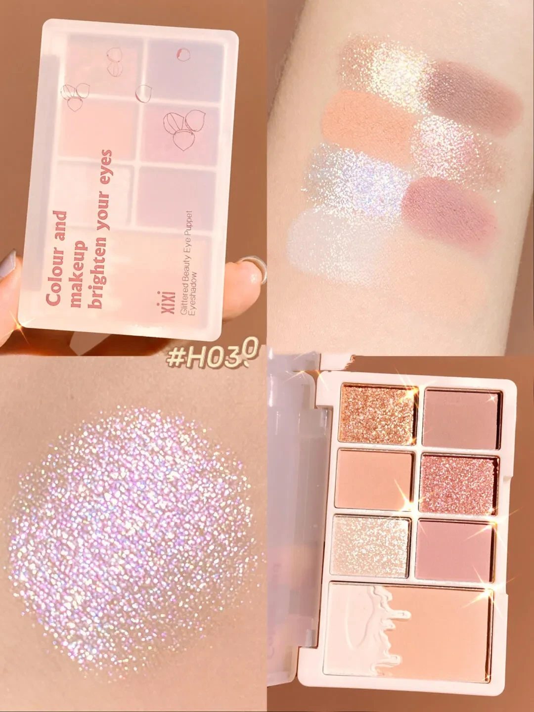 Paleta de sombras de ojos Daily All-match Chestnut de 7 colores Paleta de sombras de ojos*1