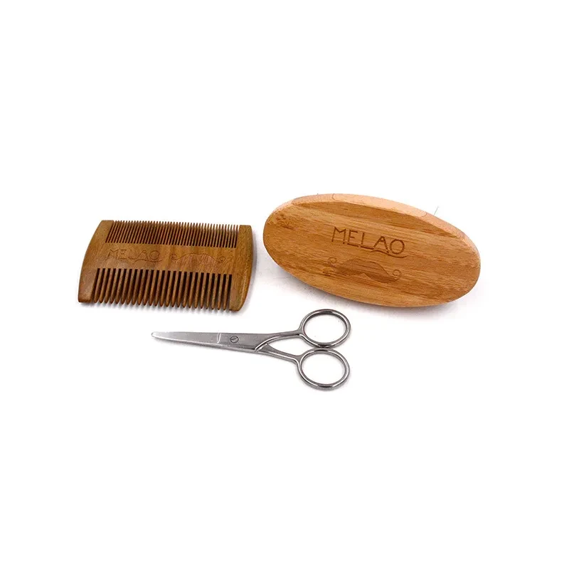 Set de seis productos para el cuidado de la barba para hombres