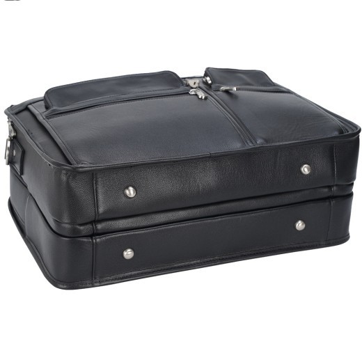 Bolso para portátil de 17 pulgadas de Tiding Leather Business de primera capa de piel de vaca