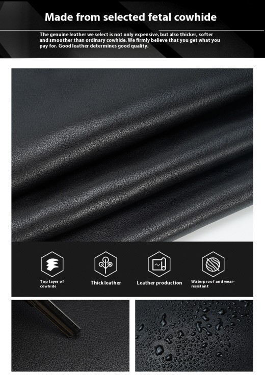 Bolso para portátil de 17 pulgadas de Tiding Leather Business de primera capa de piel de vaca