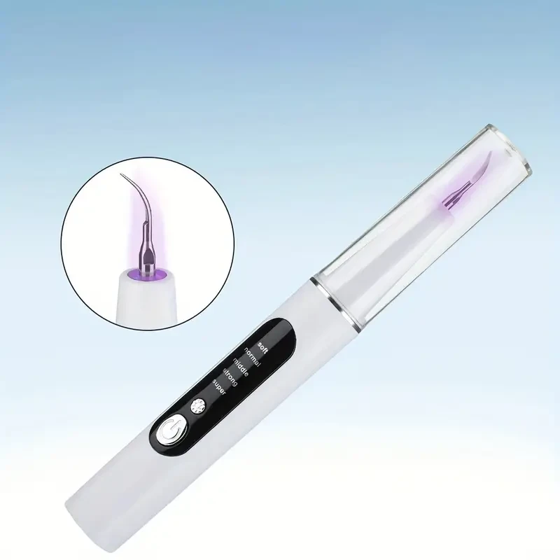 Raspador dental recargable con luz LED