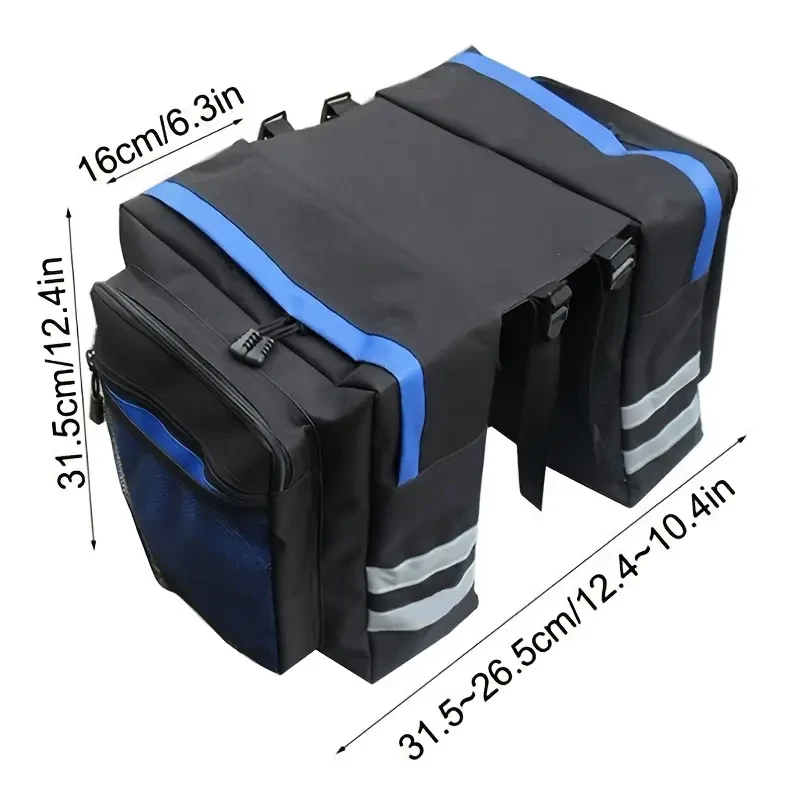 Bolsa para sillín de bicicleta - Bolsa para portaequipajes trasero de bicicleta