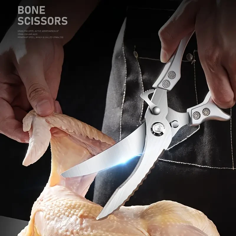 potentes tijeras para cortar huesos de pollo