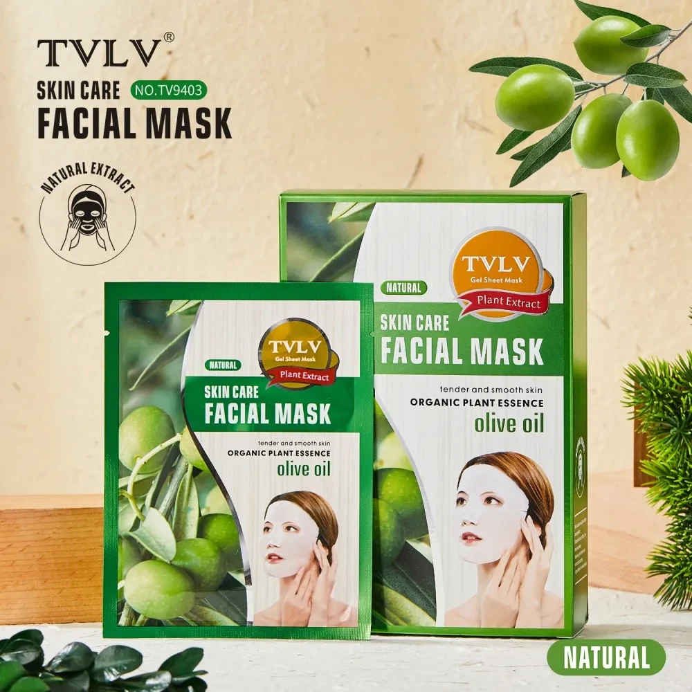 Mascarilla facial de aceite de oliva