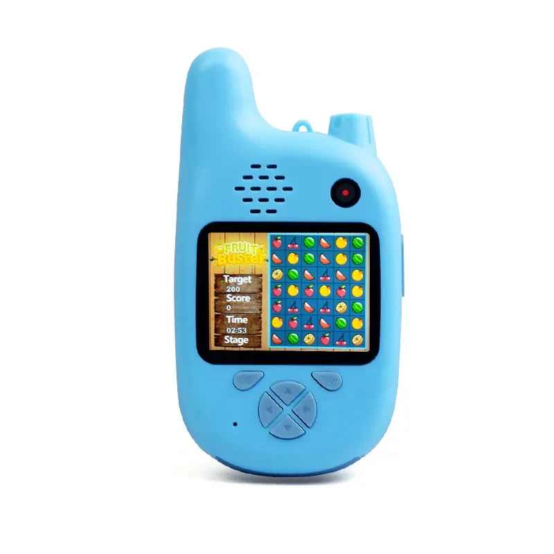 Walkie-Talkie con cámara para niños, minicámaras HD de dibujos animados