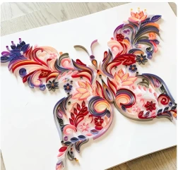 Paquete de material para ilustración de filigrana de mariposas de 20 pulgadas