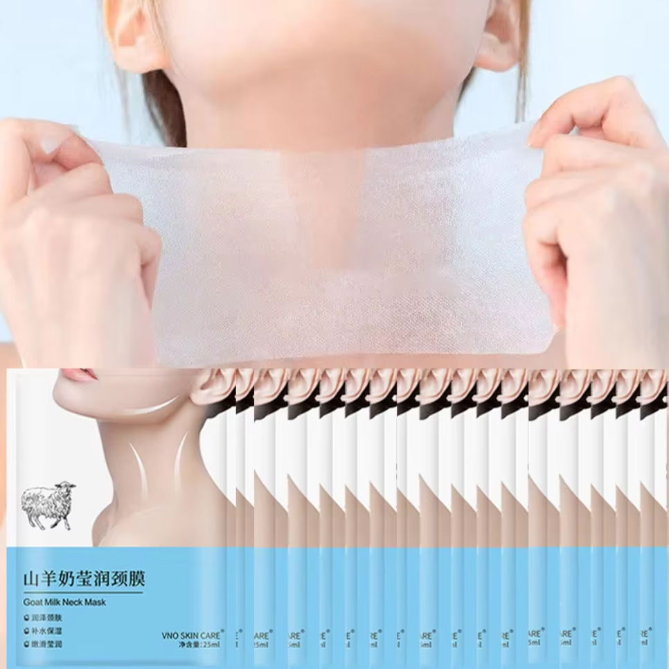 20 mascarillas para el cuello de leche de cabra