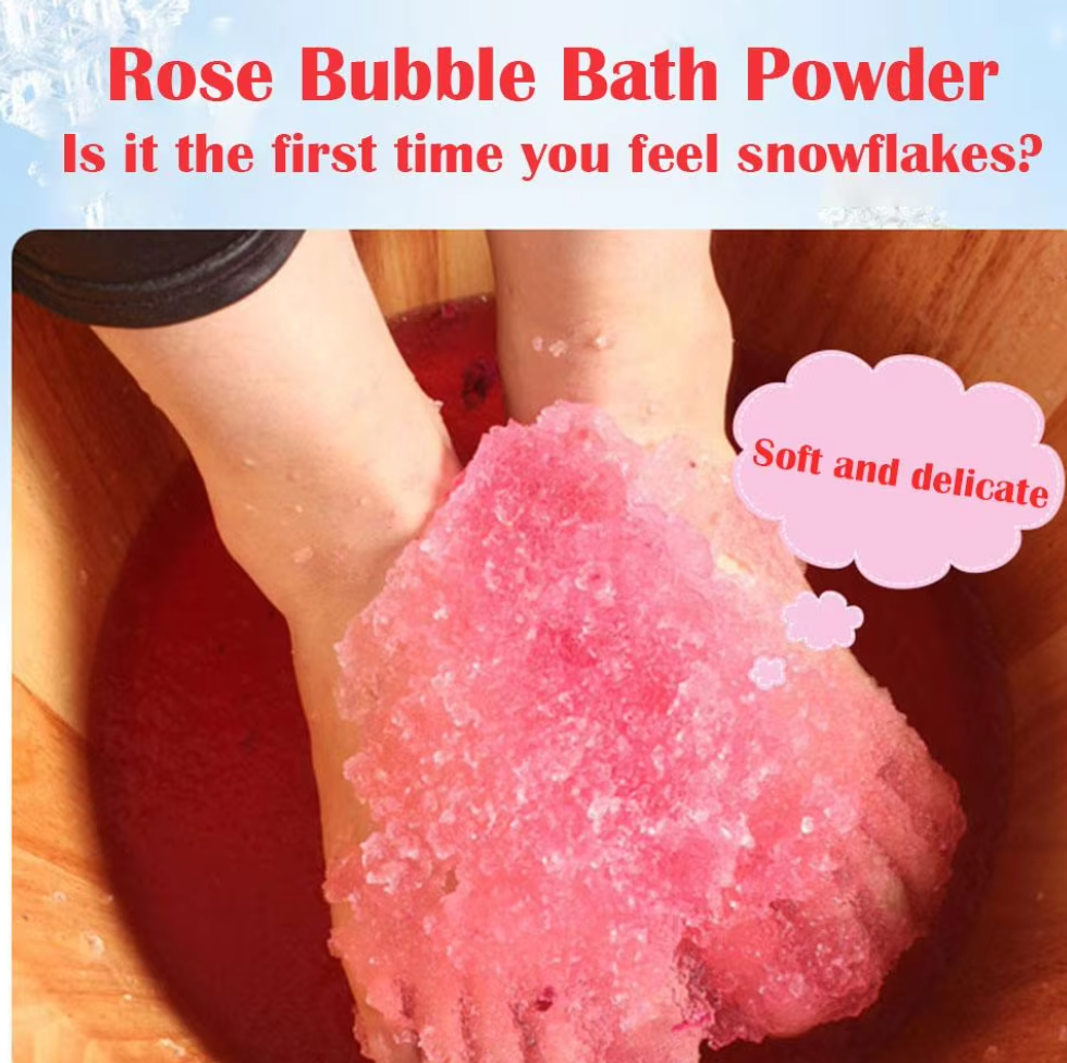 2 piezas de baño de burbujas de rosas