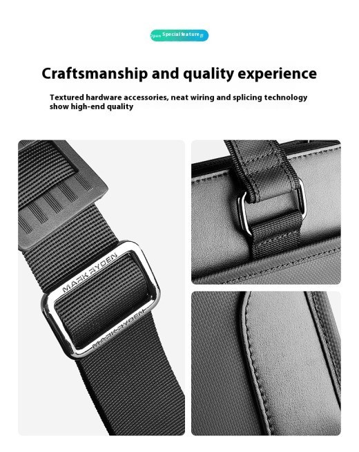 Maletín para computadora portátil de negocios para hombre