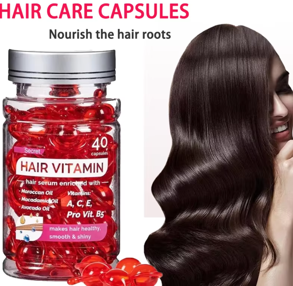 Cápsula de suero vitamínico para el cabello