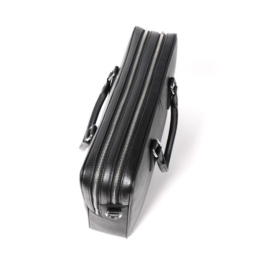 Bolso de mano para hombre, maletín de piel de vacuno horizontal, gran capacidad