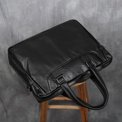 Maletín de cuero portátil para hombre