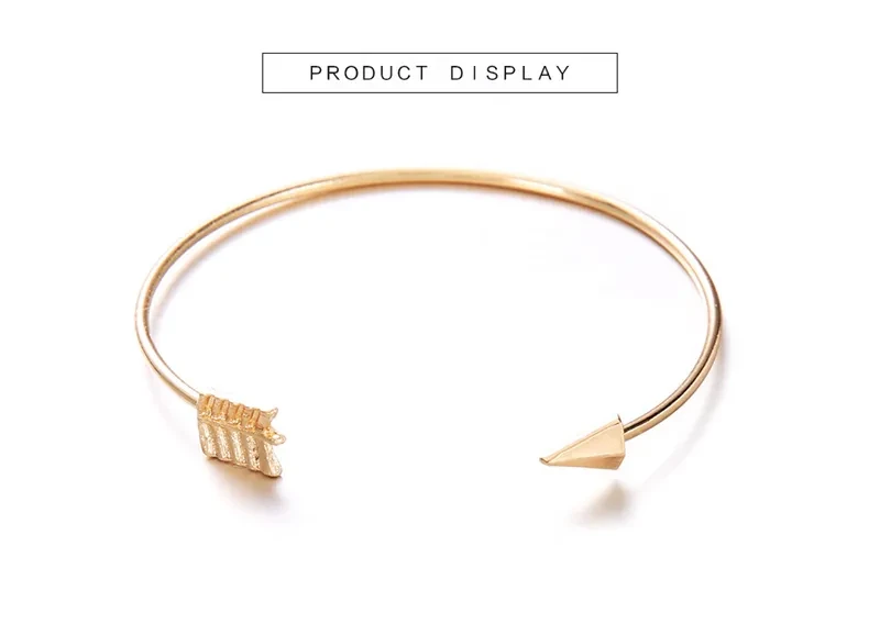 Pulsera anudada con flechas