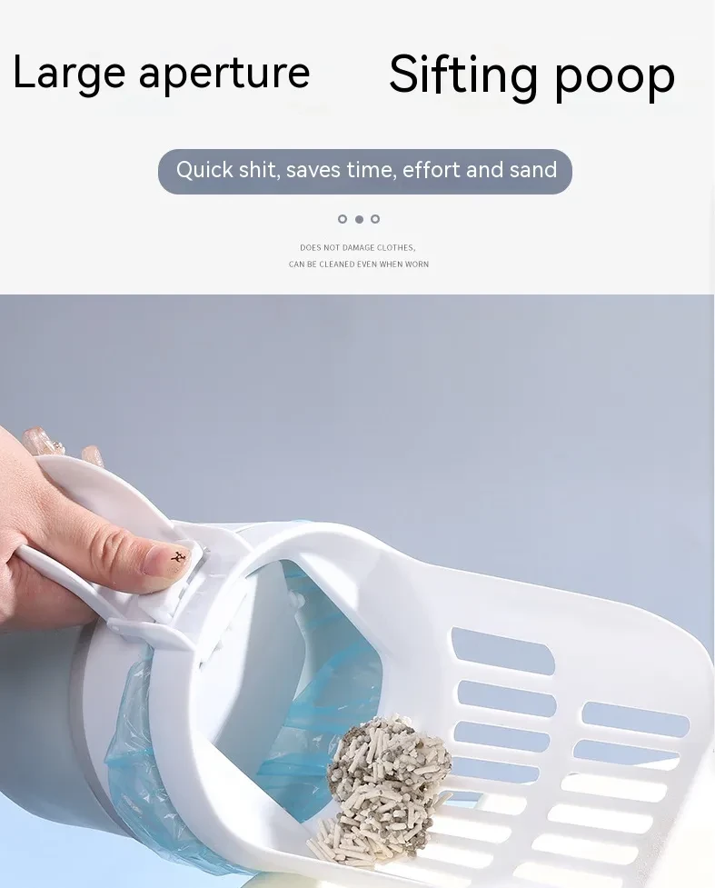 Pala para arena para gatos Widen con bolsa de recarga
