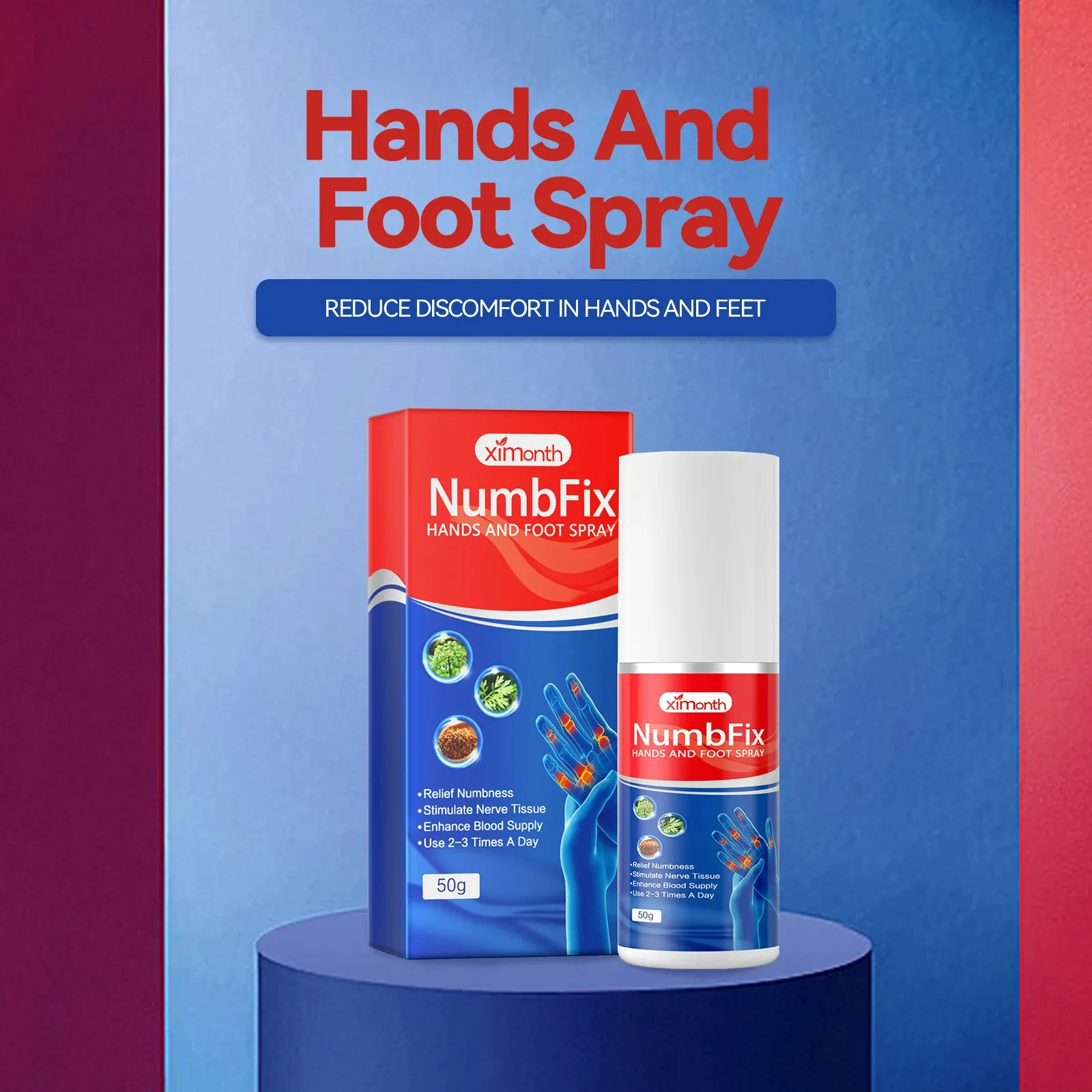 Spray para el cuidado de la salud de huesos y piernas