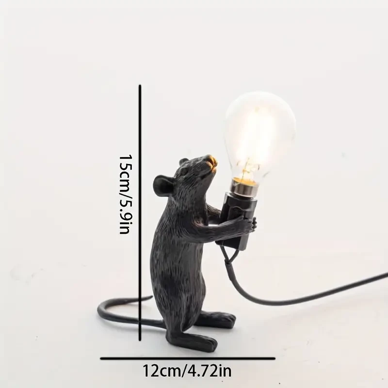 Lámpara de mesa mini ratón de inspiración nórdica