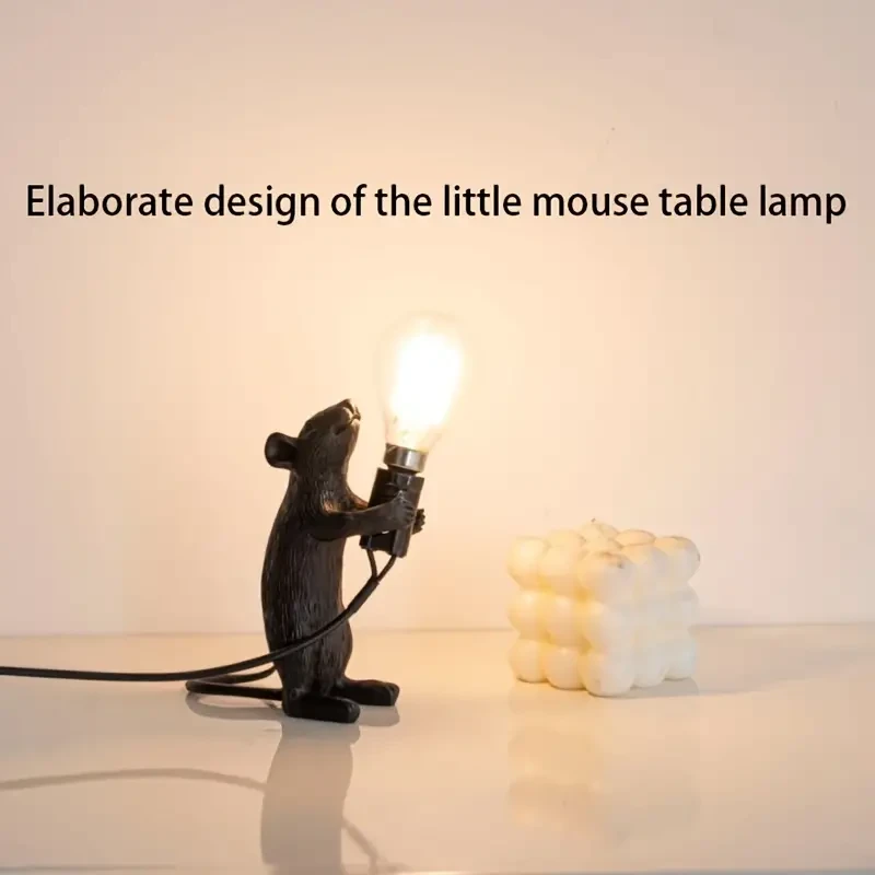Lámpara de mesa mini ratón de inspiración nórdica