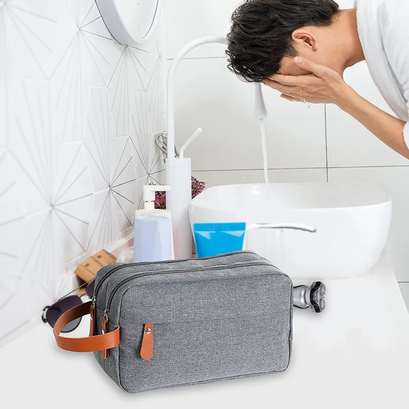 Neceser de viaje para hombre, neceser para el cuidado de la piel