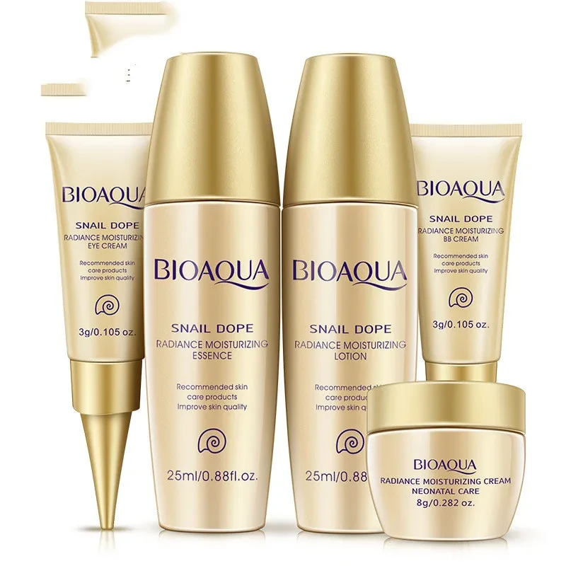 Set de maquillaje de caracol para el cuidado de la piel, muestra en tamaño de viaje