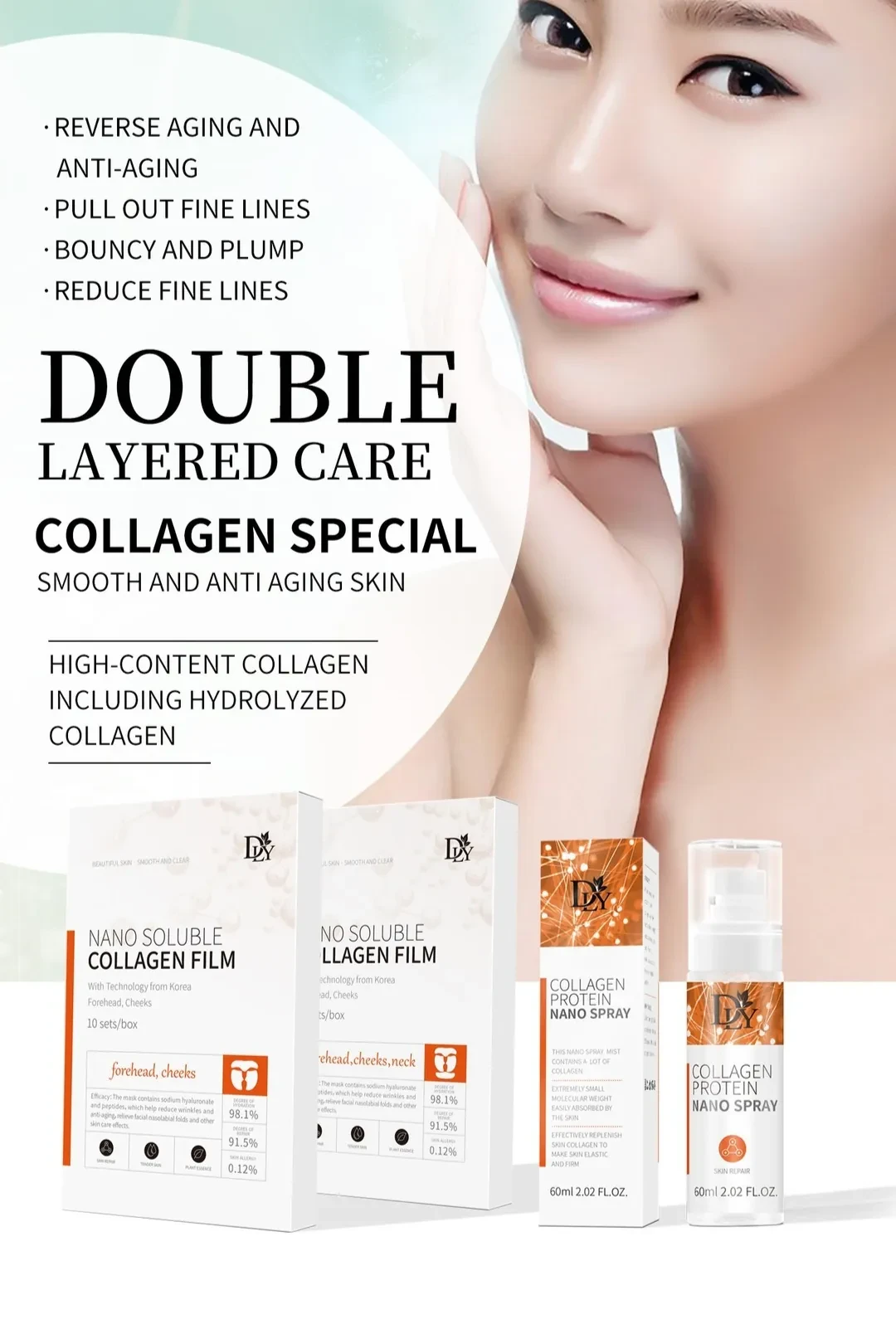 Productos para el cuidado de la piel con retinol para aclarar las líneas finas en el hogar