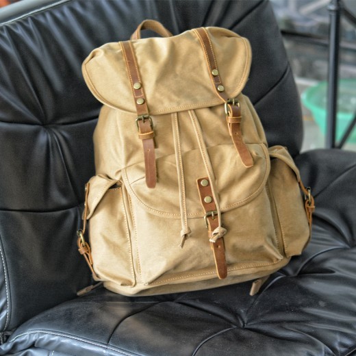Bolsa de viaje de ocio de lona retro de gran capacidad