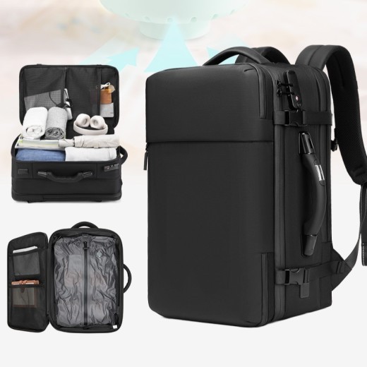 Mochila de compresión al vacío de gran capacidad, multifuncional, portátil, de tela Oxford, antirrobo, para viajes de negocios.