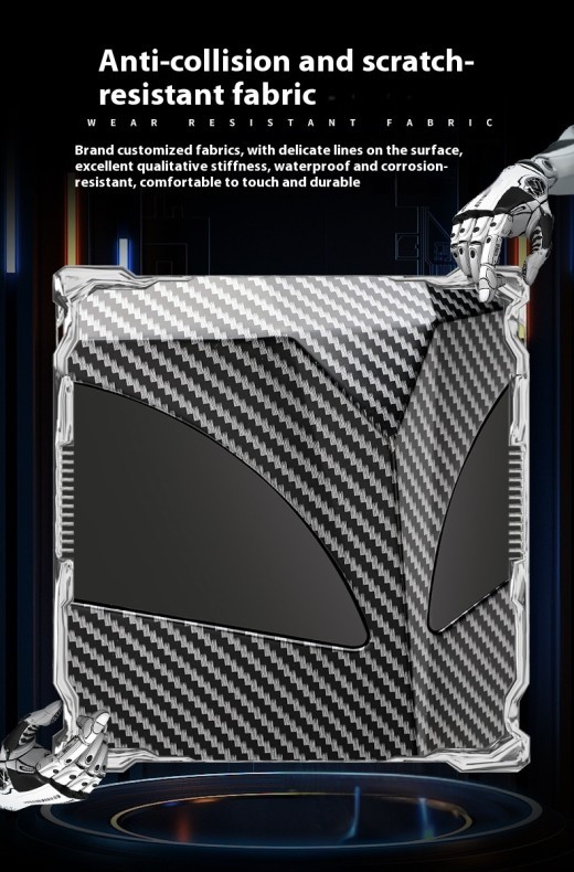 Mochila luminosa impermeable para casco de motocicleta