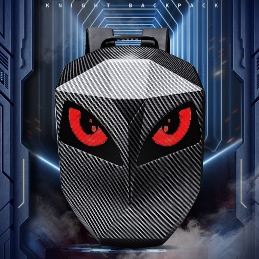Mochila luminosa impermeable para casco de motocicleta