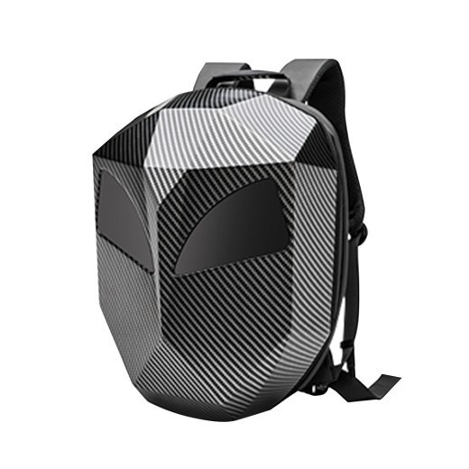 Mochila luminosa impermeable para casco de motocicleta