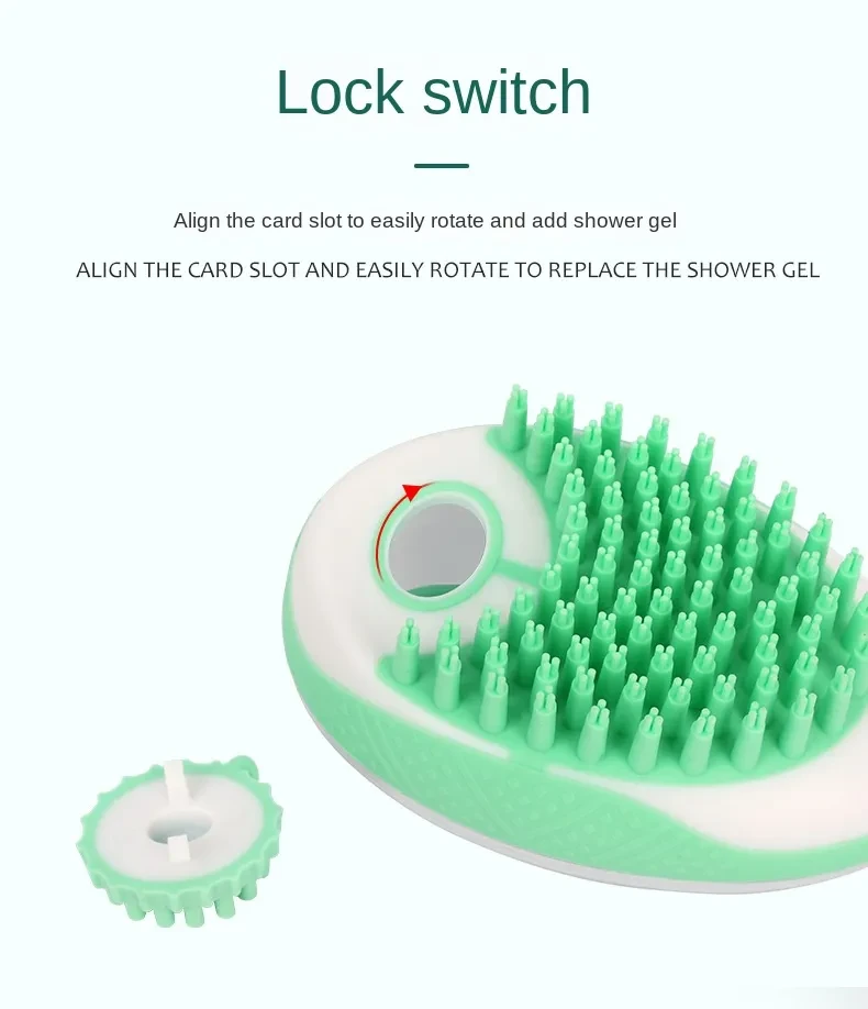 Cepillo de baño para perros y gatos 2 en 1, peine de masaje de silicona suave para mascotas, herramienta de limpieza para perros y ducha, productos para mascotas