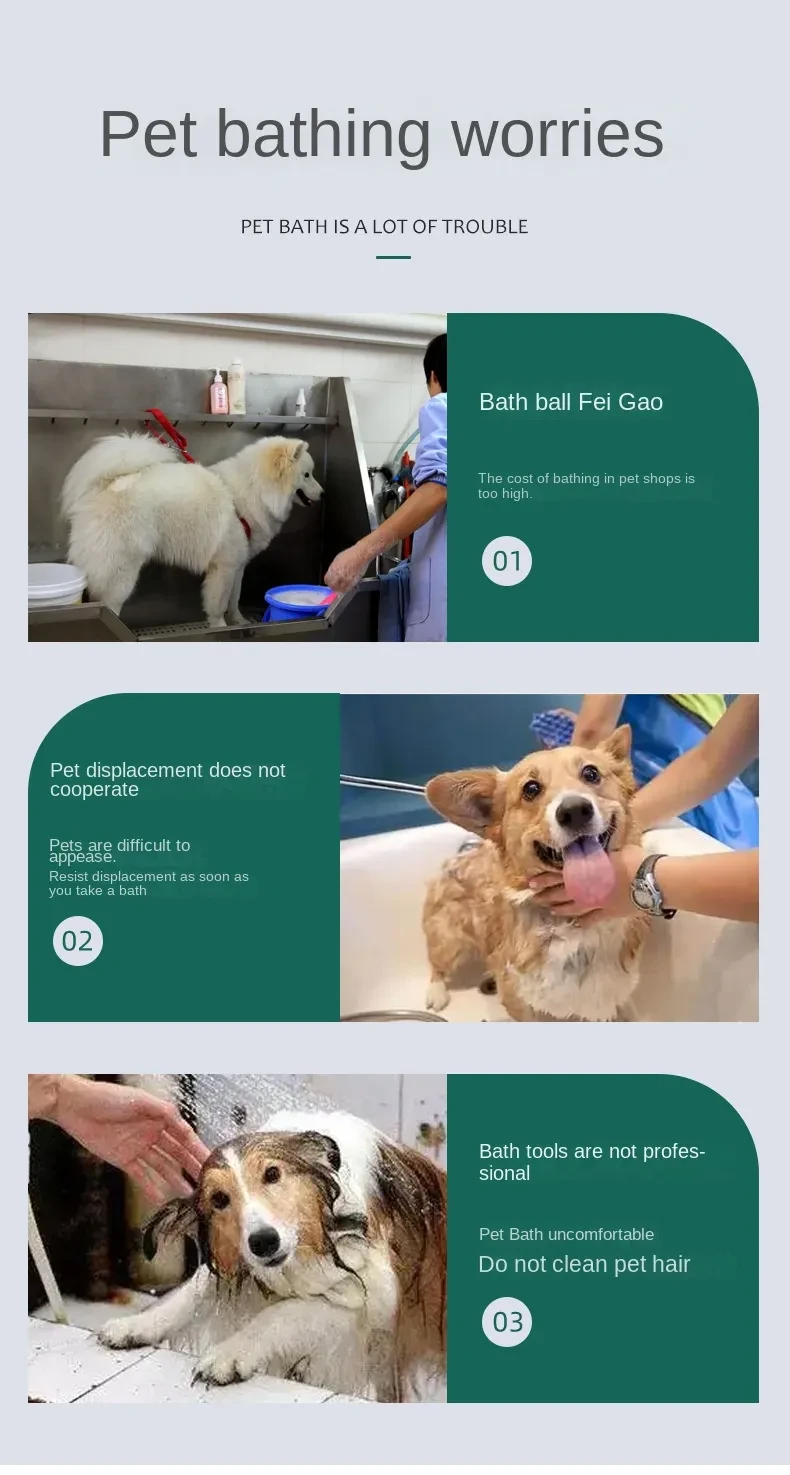 Cepillo de baño para perros y gatos 2 en 1, peine de masaje de silicona suave para mascotas, herramienta de limpieza para perros y ducha, productos para mascotas