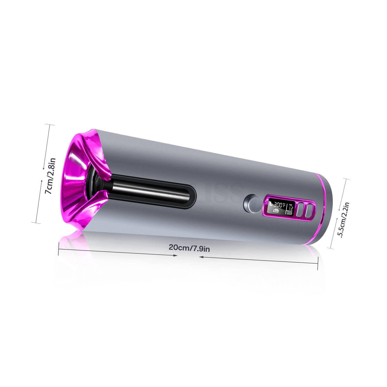 Rizador de pelo automático portátil, multifuncional, con carga USB