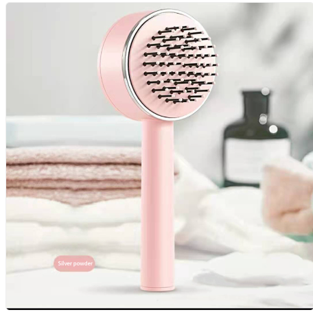 Cepillo de pelo autolimpiable con una sola tecla