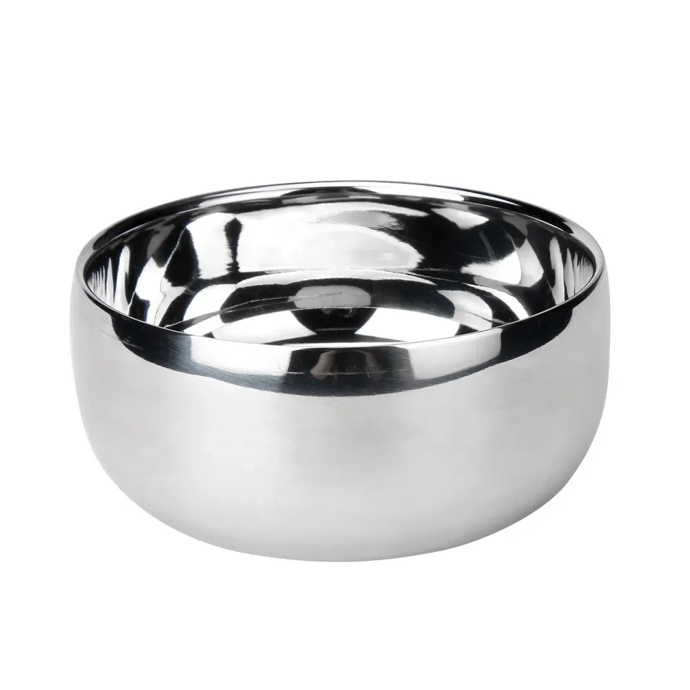 Jabonera de afeitar de plata Jabonera de afeitar de acero inoxidable