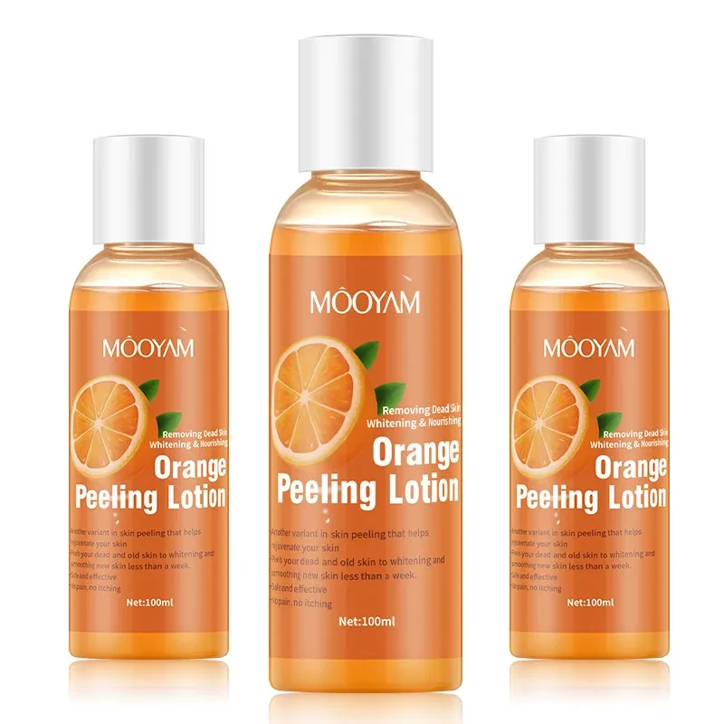 Loción de cáscara de naranja, aceite exfoliante, loción corporal, exfoliación suave