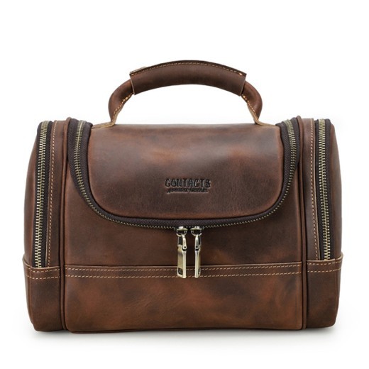 Bolsa portátil vintage de cuero de vaca para entrenamiento múltiple